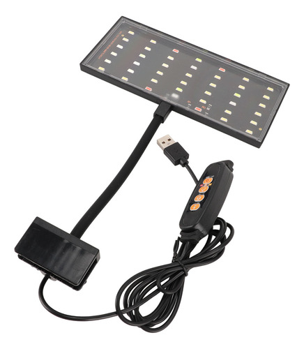 Clip On Aquarium Led, Alimentado Por Usb, Regulable, 10 Velo