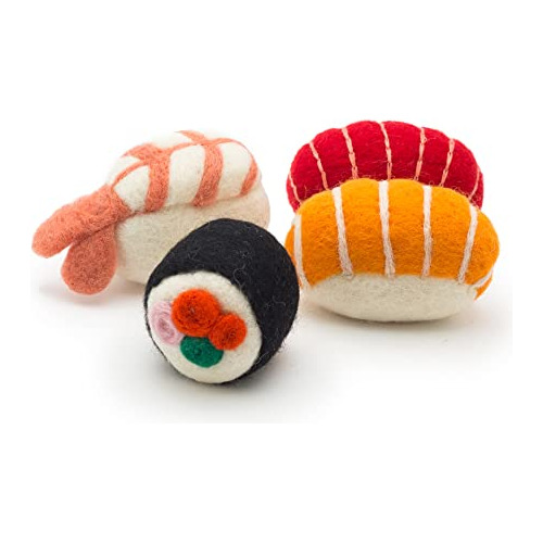 Set De Juguetes De Sushi Gatos Hierba Gatera | Divertid...