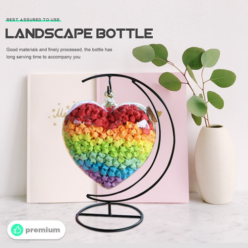 Botella De Deseos De Origami Con Forma De Jarrón De Burbujas
