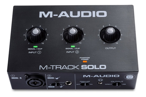 Imagen 4 de 8 de M-audio M-track Solo Interfaz / Placa De Audio De 2 Canales