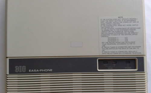 Imagen 5 de 6 de Central Telefonica Panasonic. Mod. Kx-t30810b