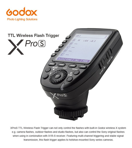 Disparador De Flash Inalámbrico Godox Xpro-s Ttl Para Cámara