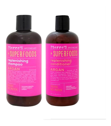 Shampoo Y Acondicionador Pierre's Apothecary Argan Restaura