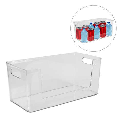Caja Almacendora Transparente Chica Para Refrigerador Calida