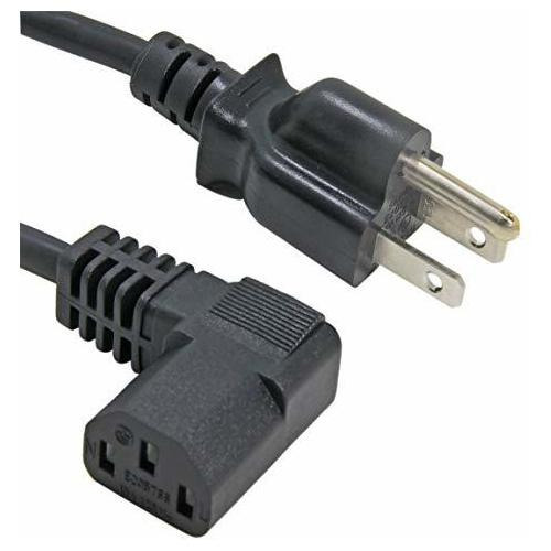 Computer Power Cord, Ancable 10ft 3 Prong Right Angle Heavy