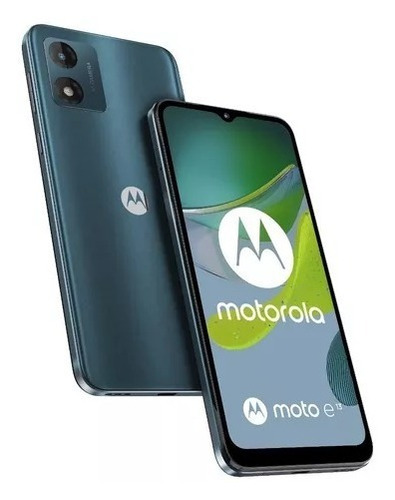 Imagen 4 de 4 de Celular Motorola Moto E13 2/64gb Ram Azul Alclick Nuevo Gtía
