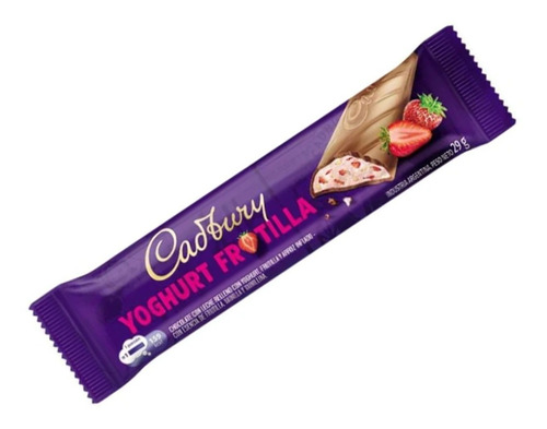 Cadbury Yogurt Frutilla 29gr Pack X 12un - Cioccolato Tienda