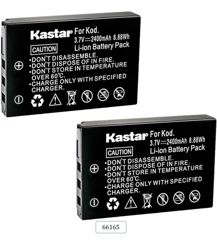 (2) Baterias Mod. 66165 Para Kodak Pocket Video Camera Zx1