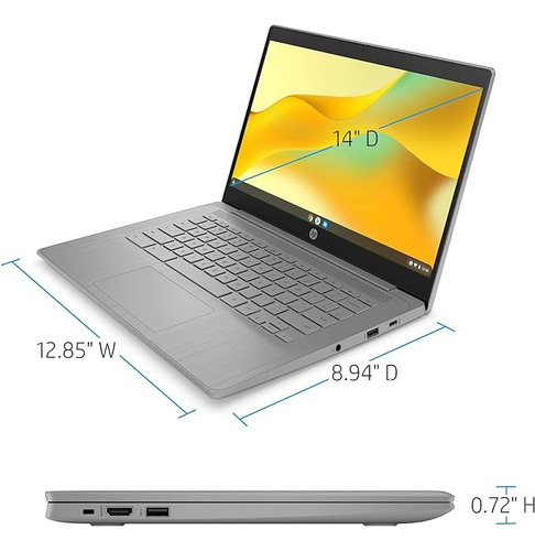 Laptop Hp Chromebook 14a Intel Celeron N4120 4gb Ram 64gb E