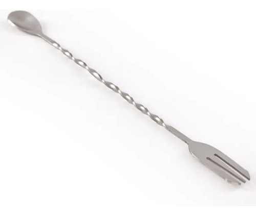 3 Cucharas Mezcladora 32cm Bar Acero Inoxidable Coctelera