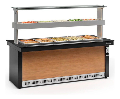 Mesa Buffet 12 Cubas Combinada Frio Y Calor | Gelopar
