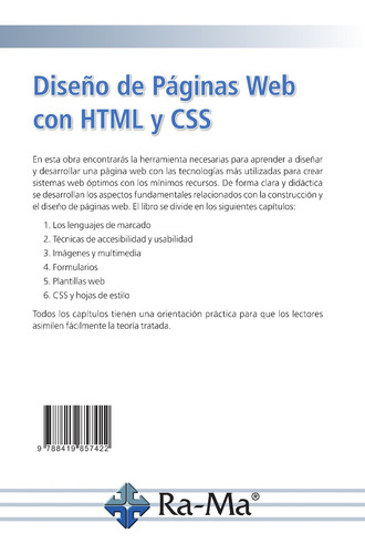Libro Tecnico Diseño De Páginas Web Con Html Y Css