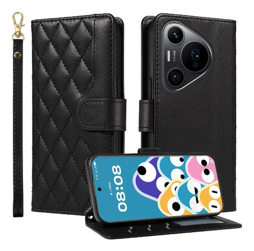 Funda Abatible For Huawei Pura 70 Pro Cartera Ranuras Para
