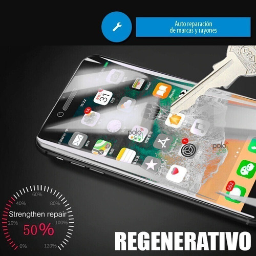 Imagen 3 de 8 de Film Hidrogel Full Cover Para Samsung A5 A6 A7 A8 A9 Plus