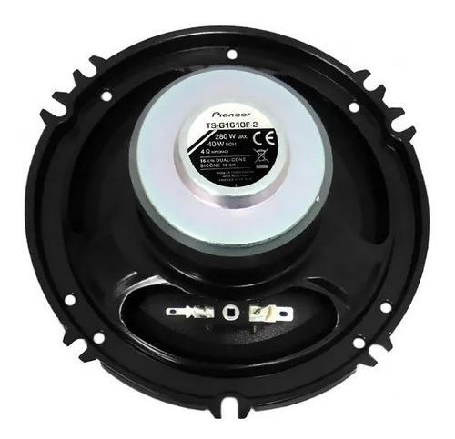 Imagen 3 de 3 de Parlantes Pioneer 6.5 2 Vias 280 Watt 4 Ohms Ts-g1610f