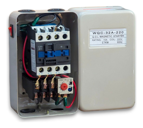 Arrancador Mod Wqc-32a-220 A Tensión Plena Para Motor 5 Hp