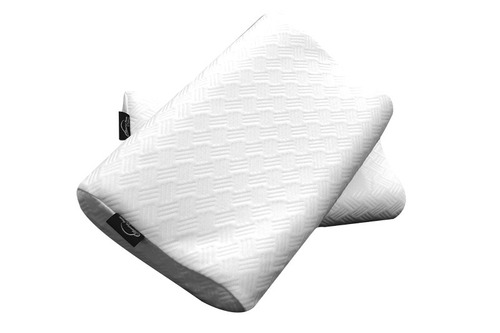 Almohada Memory Foam Curva Repelente Al Agua Hd 2 Pzas