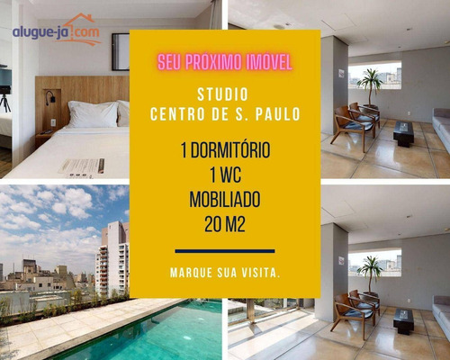 Imagem 1 de 30 de Studio A Venda, Centro De São Paulo, 1 Dorm, Mobiliado, Anhangabaú - St0049