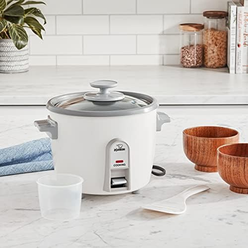 Olla Arrocera Zojirushi Nhs-06 De 3 Tazas (cruda), Blanca