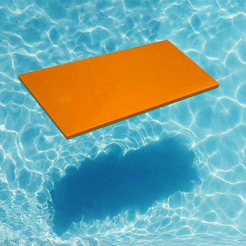 Manta Flotante De Agua, 2 Capas, Almohadilla Verde Naranja