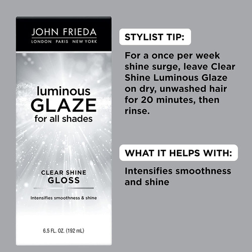 John Frieda Luminous Glaze Clear Shine Gloss, Anti-fade, Col