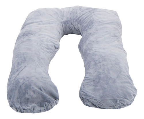 Almohada Ortopédica Embarazo/lactancia Prenatal Estilo Puff Color Gris
