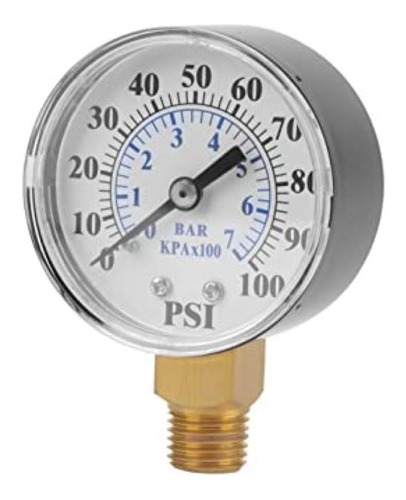 Manómetro De Glicerina Vertical 0-150 Psi Conexión 1/4 Npt