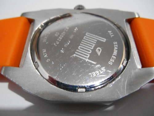 Relógio Dumont Multifunção - Robusto Pulseira Laranja