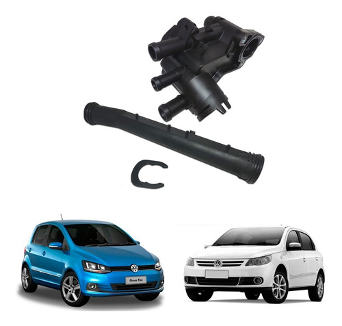 Kit Carcaça Válvula Termostática Gol G5 G6 Fox Voyage Polo 