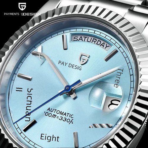 Reloj De Pulsera Mecánico Automático Impermeable Business