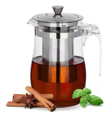 Bule Jarra Chaleira De Vidro Infusor De Cha Cafe Mesa 700ml