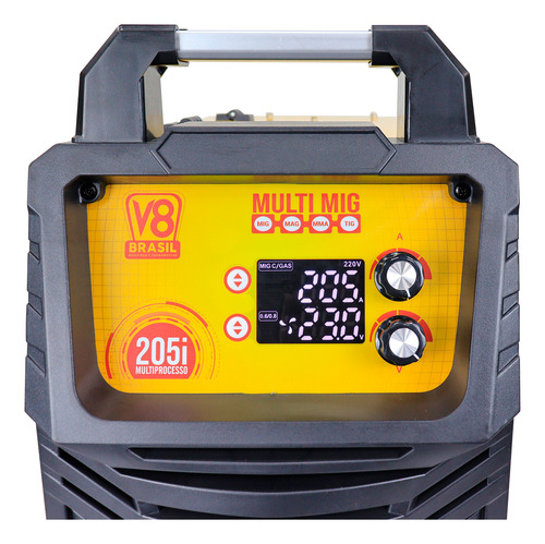 Mig 205i Multiprocesso Mig/mag/tig/eletrodo 220v V8 Brasil
