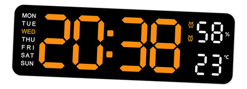 Reloj De Pared Digital Para Decoración Del Hogar, Brillo Nar