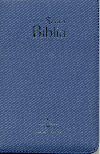 Biblia Misionera Forro Y Cierre Reina Valera 1960 Azul Jean