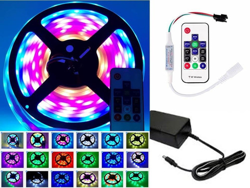 Imagem 3 de 6 de Fita Led Jogo De Luz Efeitos Coloridos Digital 5050 Rgbw 5m