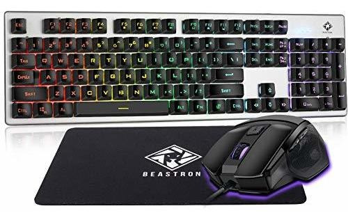 Set De Teclado Y Mouse Para Juegos 10205-cm Beastron Led