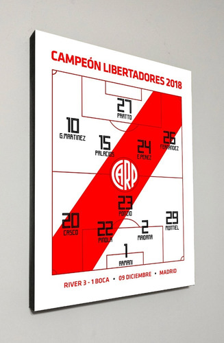 Cuadro River Plate Campeon Libertadores 2018 Madrid