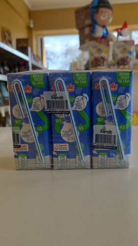 Sixpack Leche Entera Soprole 200 Ml Blanca