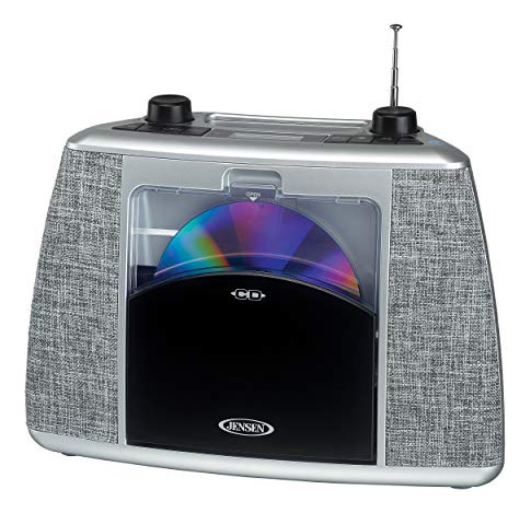 Jensen Cd Player Boombox Porttil Bluetooth Con Fm Y Aux