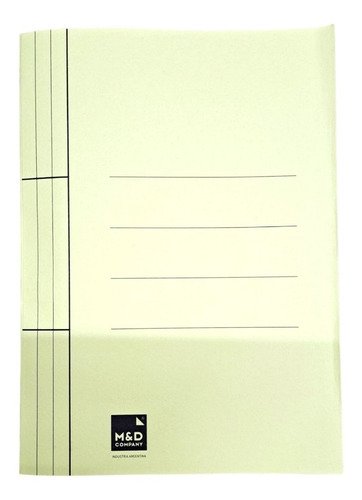 Imagen 1 de 5 de Carpeta Cartulina Oficio M&d Velox Con Broche X 100 Unidades