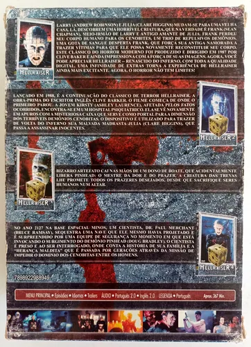 Hellraiser - Box Com 4 Dvds - Doug Bradley - Andrew Robinson