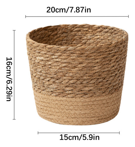 Cesta De Almacenamiento Con Tapa Para Macetas En Forma De B,