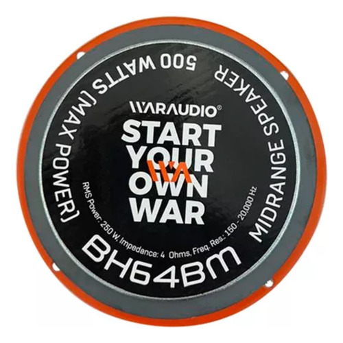Set Medios Open Show Waraudio Cabo Bh64bmpk 6.5 Negro