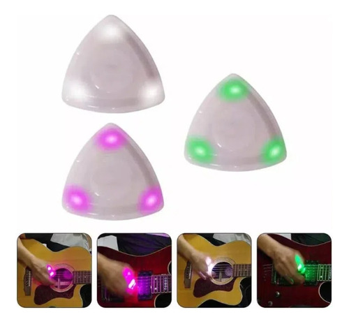 Pick-bass C Con Iluminación Led, 3 Unidades