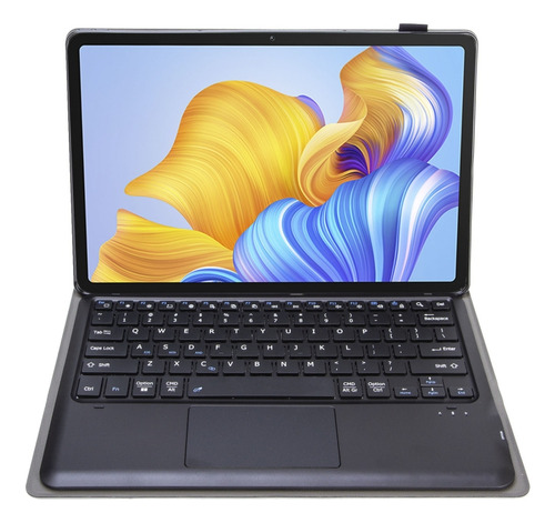 Funda Negra De Poliuretano Con Teclado Bluetooth Ah127-a