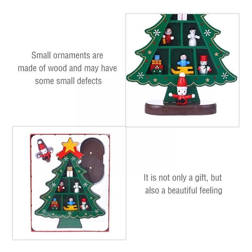 Imagen 2 de 6 de Árbol Navidad Juguete Navideño Madera, Deco Tendencia