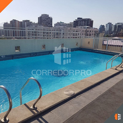 Depto. 1d + 1b Y Terraza. Cercano A Metro Santa Lucia Y Uch