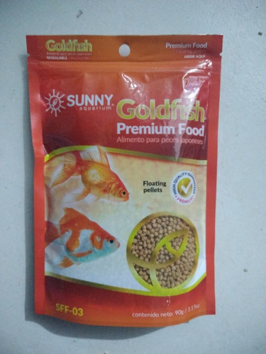 3 Bolsitas Alimento Goldfish Premium Food De 90g Bolitas Med