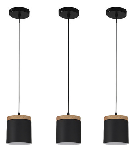Lámpara Colgante Estilo Moderna Con 3piezas