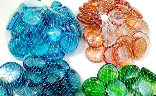 Imagen 7 de 10 de Gemas Grandes De Vidrio // Grandes Bolsa De 25 Unidades
